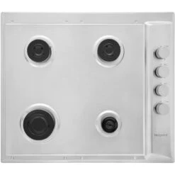 Hotpoint Newstyle PAN642IXH_SS 4 Burner Metal Gas Hob (W)580mm - Stainless Steel -Prime Kitchen hotpoint newstyle pan642ixh ss 4 burner metal gas hob w 580mm stainless steel5054645005208 03c bq