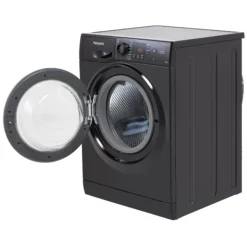 Hotpoint NSWM1045CBSUKN_BK 10kg Freestanding 1400rpm Washing Machine - Black -Prime Kitchen hotpoint nswm1045cbsukn bk 10kg freestanding 1400rpm washing machine black5054645652570 04c bq