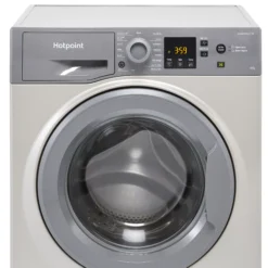 Hotpoint NSWM1045CGGUKN_GH 10kg Freestanding 1400rpm Washing Machine - Graphite -Prime Kitchen hotpoint nswm1045cggukn gh 10kg freestanding 1400rpm washing machine graphite5054645652556 02c bq