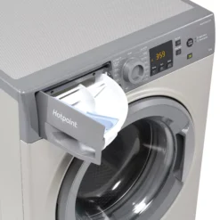 Hotpoint NSWM1045CGGUKN_GH 10kg Freestanding 1400rpm Washing Machine - Graphite -Prime Kitchen hotpoint nswm1045cggukn gh 10kg freestanding 1400rpm washing machine graphite5054645652556 03c bq