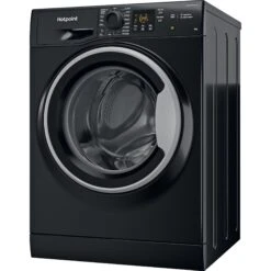 Hotpoint NSWM845CBSUKN_BK 8kg Freestanding 1400rpm Washing Machine - Black -Prime Kitchen hotpoint nswm845cbsukn bk 8kg freestanding 1400rpm washing machine black5054645645794 01c bq