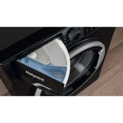Hotpoint NSWM945CBSUKN_BK 9kg Freestanding 1400rpm Washing Machine - Black -Prime Kitchen hotpoint nswm945cbsukn bk 9kg freestanding 1400rpm washing machine black5054645645602 03c bq