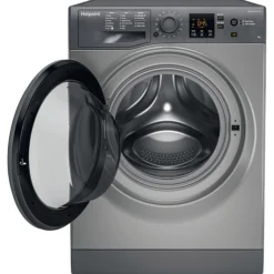 Hotpoint NSWM945CGGUKN_GH 9kg Freestanding 1400rpm Washing Machine - Graphite -Prime Kitchen hotpoint nswm945cggukn gh 9kg freestanding 1400rpm washing machine graphite5054645645633 03c bq