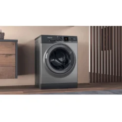 Hotpoint NSWM945CGGUKN_GH 9kg Freestanding 1400rpm Washing Machine - Graphite -Prime Kitchen hotpoint nswm945cggukn gh 9kg freestanding 1400rpm washing machine graphite5054645645633 04i bq
