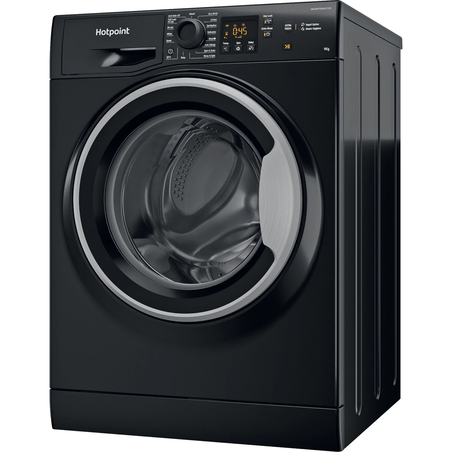 Hotpoint NSWM965CBSUKN_BK 9kg Freestanding 1600rpm Washing Machine - Black 5 Hotpoint NSWM965CBSUKN_BK 9kg Freestanding 1600rpm Washing Machine - Black - Image 3