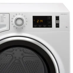 Hotpoint NTM1192SKUK 9kg Freestanding Heat Pump Tumble Dryer - White -Prime Kitchen hotpoint ntm1192skuk 9kg freestanding heat pump tumble dryer white5054645561407 03c bq