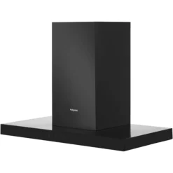 Hotpoint PHBS9.8CLTDK_BK Metal & Plastic Chimney Cooker Hood (W)89.8cm - Black -Prime Kitchen hotpoint phbs9 8cltdk bk metal plastic chimney cooker hood w 89 8cm black5016108949955 04c bq
