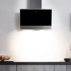 Hotpoint PHVP6.4FALK/1 Metal Chimney Cooker Hood (W)59.5cm - Black -Prime Kitchen hotpoint phvp6 4falk 1 metal chimney cooker hood w 59 5cm black5054645553273 09i bq