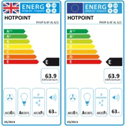 Hotpoint PHVP6.4FALK/1 Metal Chimney Cooker Hood (W)59.5cm - Black -Prime Kitchen hotpoint phvp6 4falk 1 metal chimney cooker hood w 59 5cm black5054645553273 EUP EN