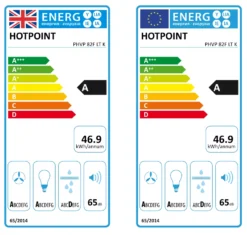 Hotpoint PHVP82FLTK Metal Chimney Cooker Hood (W)79.8cm - Black -Prime Kitchen hotpoint phvp82fltk metal chimney cooker hood w 79 8cm black5054645639465 EUP EN