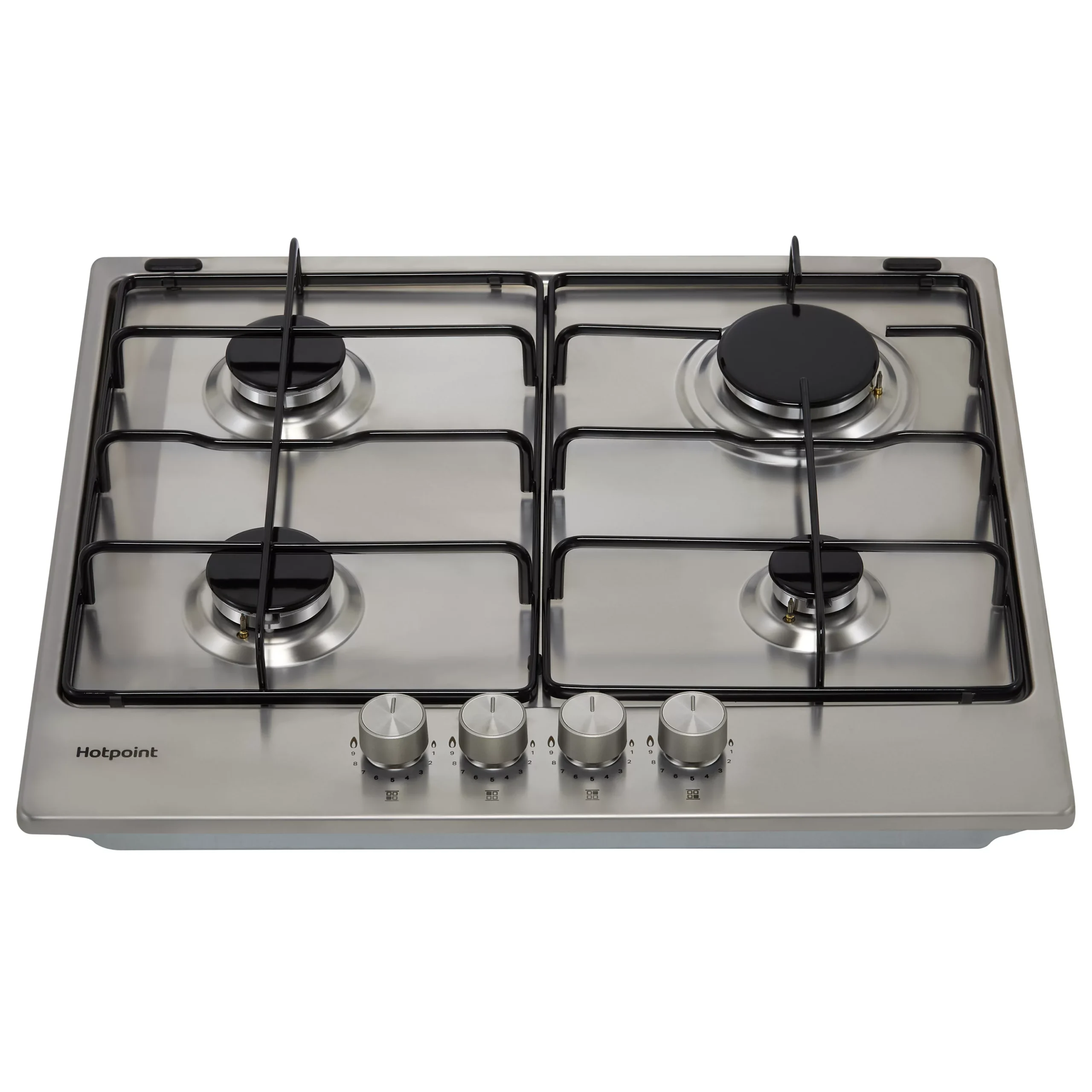 Hotpoint PPH60PFIXUK_SI 4 Burner Metal Gas Hob (W)590mm - Stainless Steel 4 Hotpoint PPH60PFIXUK_SI 4 Burner Metal Gas Hob (W)590mm - Stainless Steel - Image 2