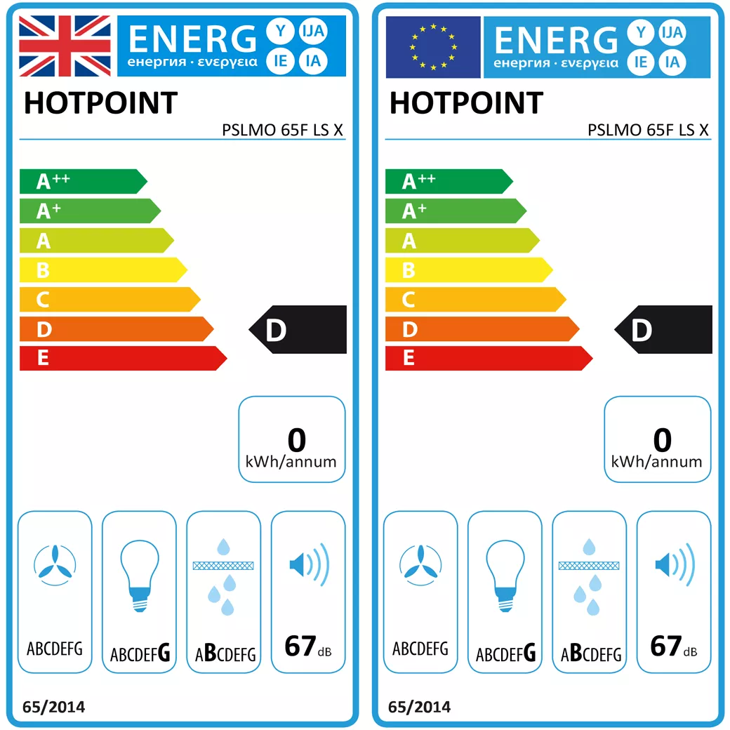 Hotpoint PSLMO65FLSX Stainless Steel Visor Cooker Hood (W)59.9cm 4 Hotpoint PSLMO65FLSX Stainless Steel Visor Cooker Hood (W)59.9cm - Image 2