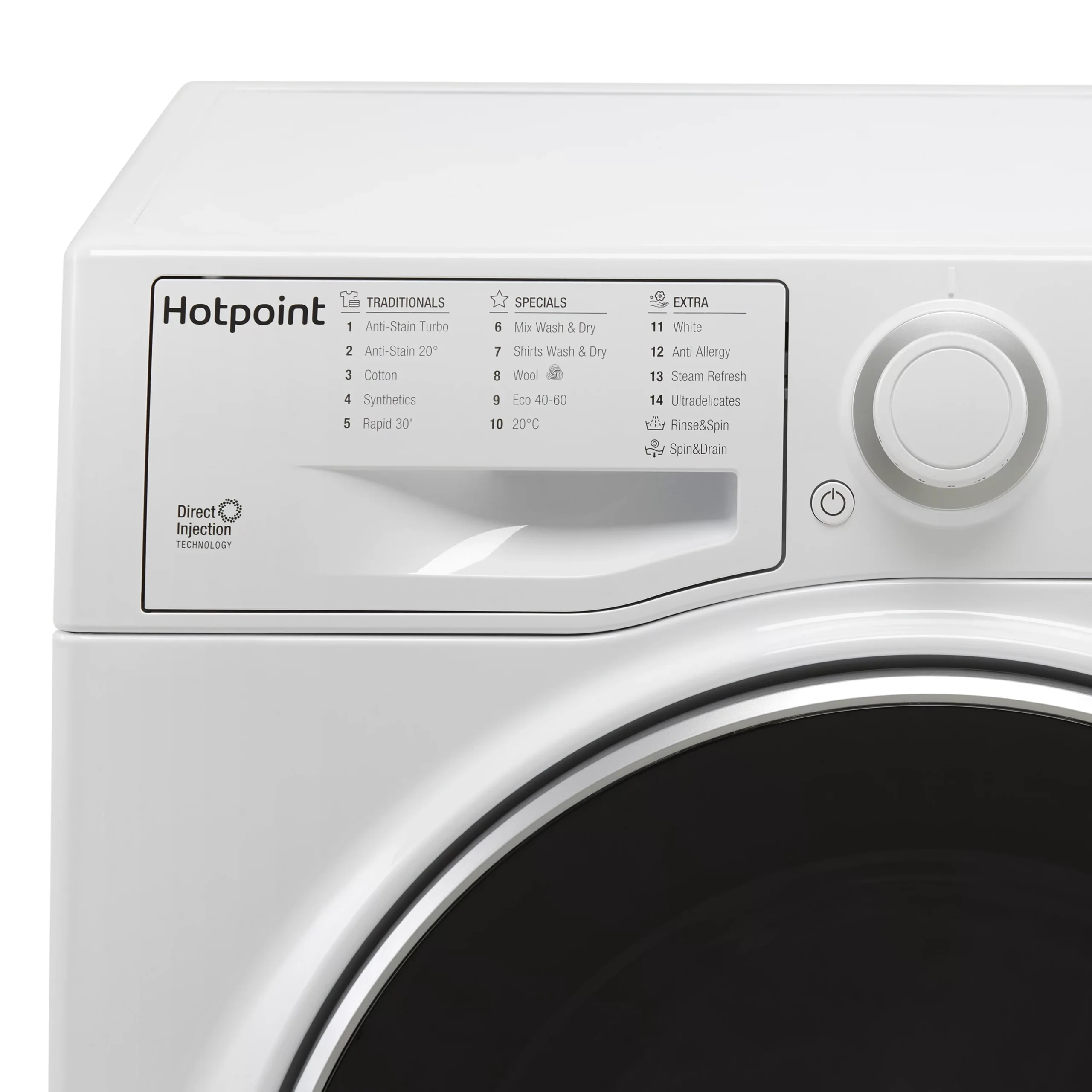 Hotpoint RD1076JDUKN_WH 10kg/7kg Freestanding Condenser Washer Dryer - White 5 Hotpoint RD1076JDUKN_WH 10kg/7kg Freestanding Condenser Washer Dryer - White - Image 3
