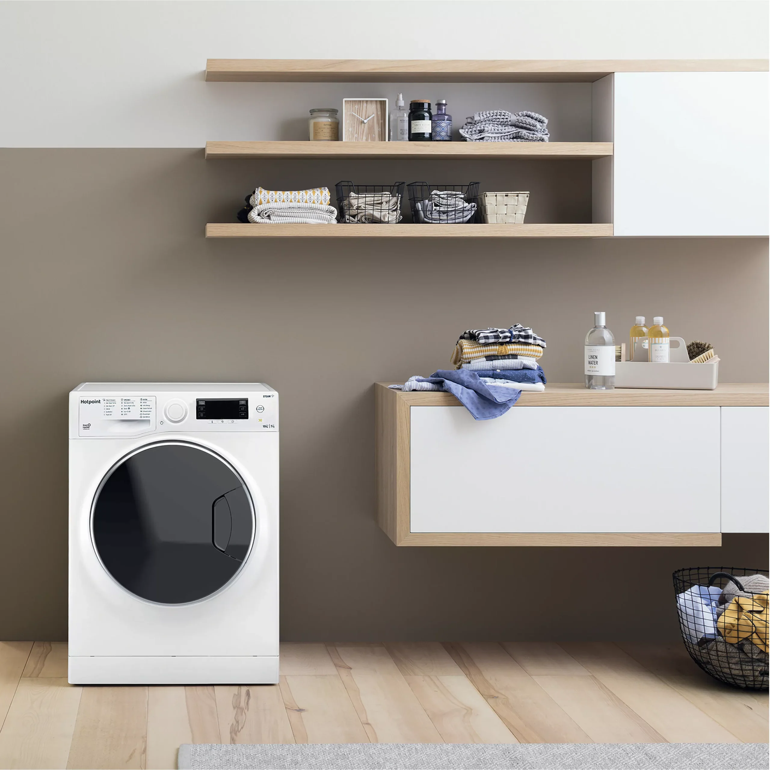 Hotpoint RD1076JDUKN_WH 10kg/7kg Freestanding Condenser Washer Dryer - White 12 Hotpoint RD1076JDUKN_WH 10kg/7kg Freestanding Condenser Washer Dryer - White - Image 10
