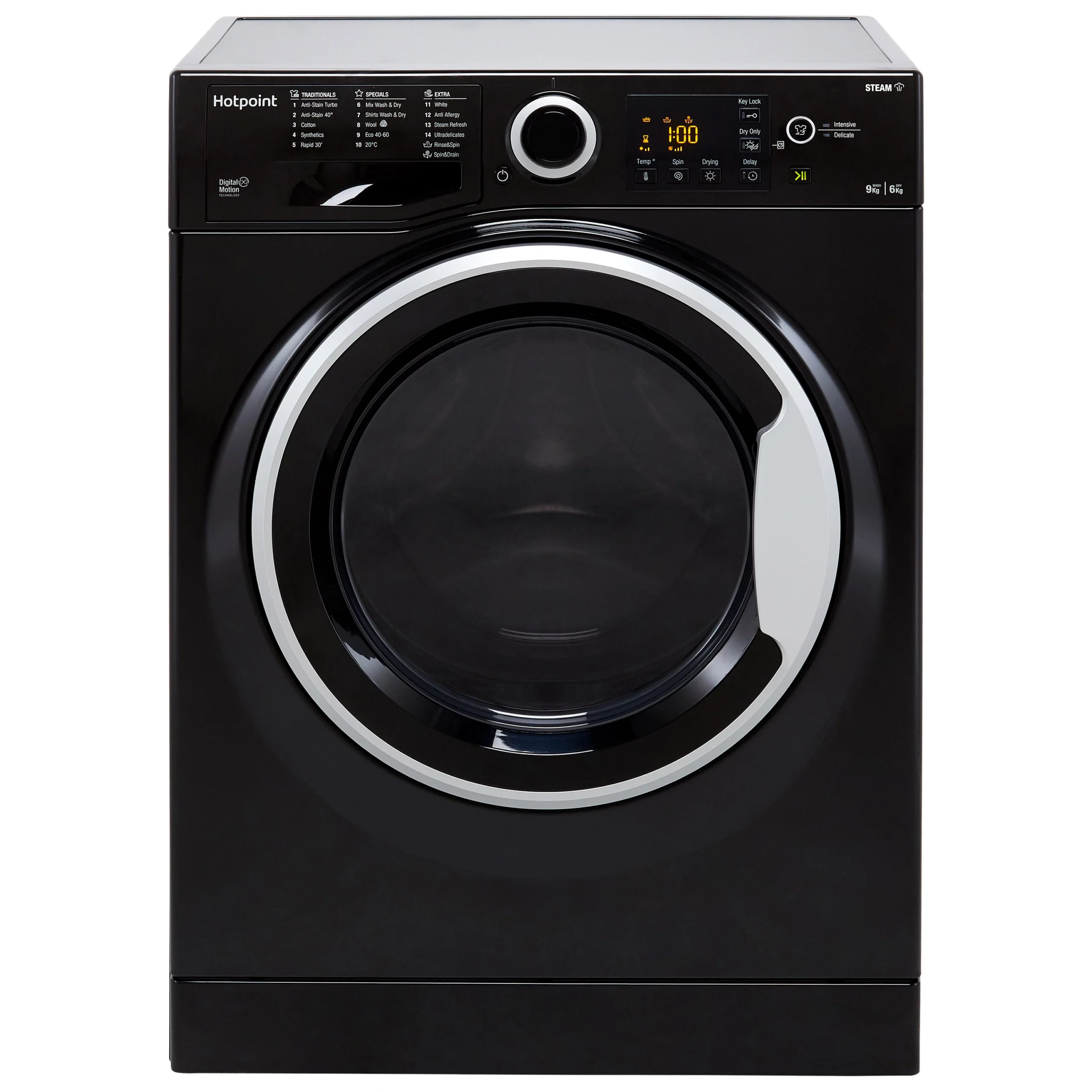 Hotpoint RDG9643KSUKN 9kg/6kg Freestanding Condenser Washer Dryer - Black 3 Hotpoint RDG9643KSUKN 9kg/6kg Freestanding Condenser Washer Dryer - Black
