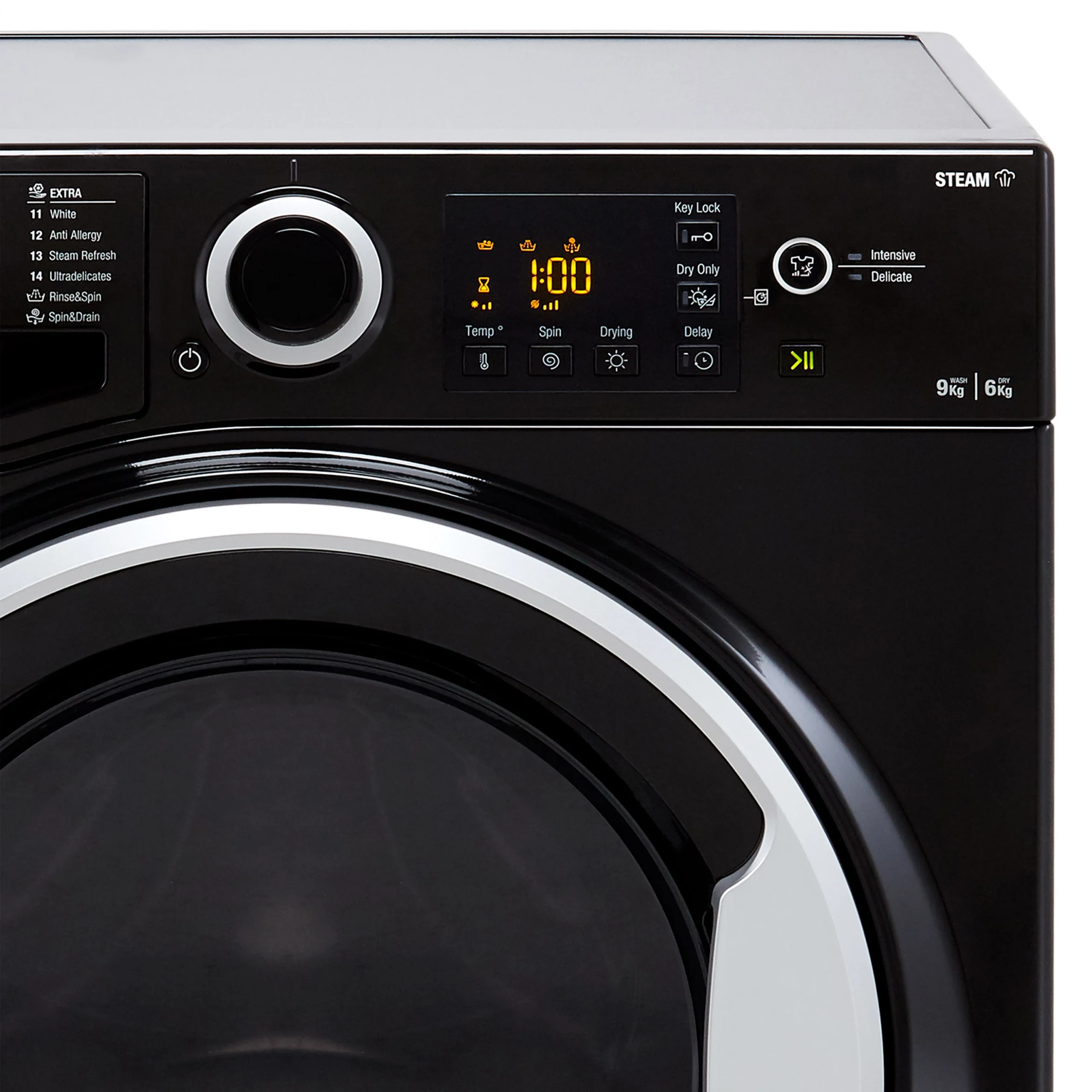 Hotpoint RDG9643KSUKN 9kg/6kg Freestanding Condenser Washer Dryer - Black 4 Hotpoint RDG9643KSUKN 9kg/6kg Freestanding Condenser Washer Dryer - Black - Image 2