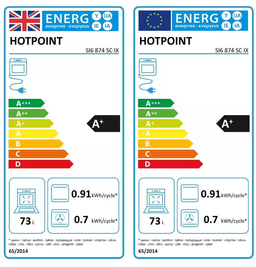 Hotpoint SI6874SPIX Built-in Single Multifunction Pyrolytic Oven - Stainless Steel 10 Hotpoint SI6874SPIX Built-in Single Multifunction Pyrolytic Oven - Stainless Steel - Image 8