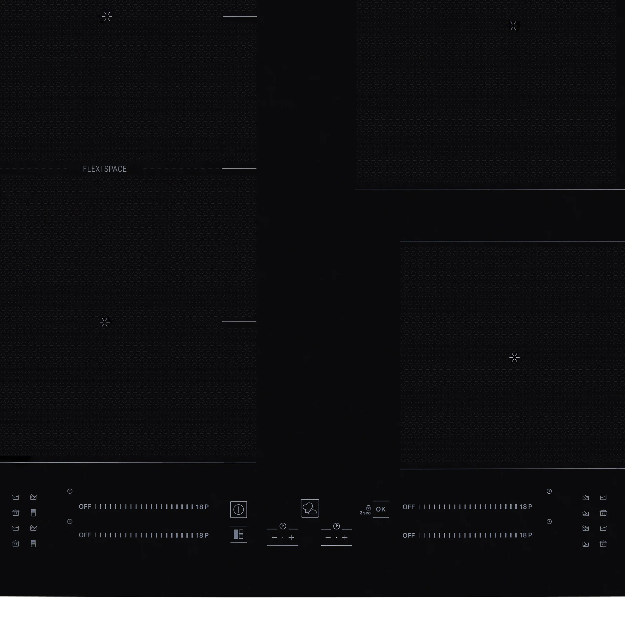 Hotpoint TS5760FNE_BK 4 Zone Metal Induction Hob (W)590mm - Black 5 Hotpoint TS5760FNE_BK 4 Zone Metal Induction Hob (W)590mm - Black - Image 3
