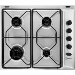 Indesit Aria PAA642IX/IWE_SS 4 Zone Stainless Steel Gas Hob (W)580mm - Stainless Steel