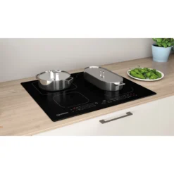 Indesit IB65B60NE_BK 4 Zone Glass & Metal Induction Hob (W)590mm - Black -Prime Kitchen indesit ib65b60ne bk 4 zone glass metal induction hob w 590mm black8050147583111 08i bq