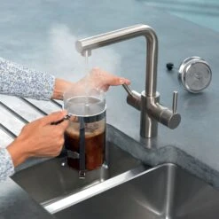 InSinkErator 3N1 Stainless Steel Effect Filtered Steaming, Hot & Cold Water Tap -Prime Kitchen insinkerator 3n1 stainless steel effect filtered steaming hot cold water tap0050375018957 02i