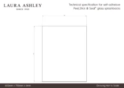 Laura Ashley Eau De Nil Glass Splashback, (H)750mm (W)600mm (T)6mm -Prime Kitchen laura ashley eau de nil glass splashback h 750mm w 600mm t 6mm5060729155011 01t bq