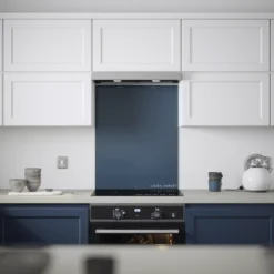 Laura Ashley Midnight Seaspray Glass Splashback, (H)750mm (W)600mm (T)6mm -Prime Kitchen laura ashley midnight seaspray glass splashback h 750mm w 600mm t 6mm5060729155387 01i bq