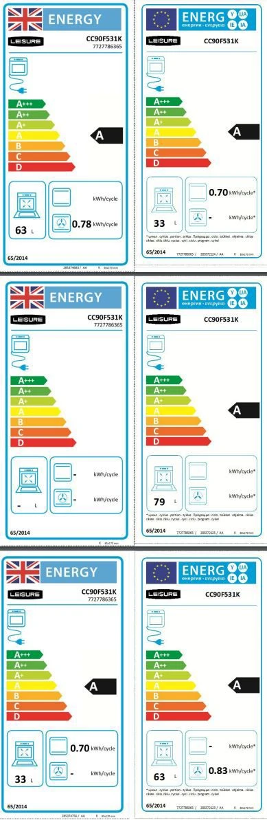 Leisure CC90F531K Freestanding Electric Range Cooker With Gas Hob 15 Leisure CC90F531K Freestanding Electric Range Cooker With Gas Hob - Image 13