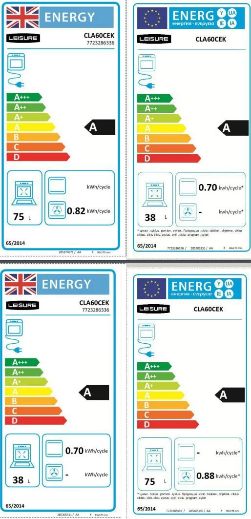 Leisure Cookmaster CLA60CEK 60cm Double Electric Cooker With Ceramic Hob - Black 11 Leisure Cookmaster CLA60CEK 60cm Double Electric Cooker With Ceramic Hob - Black - Image 9