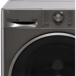 LG FAV309SNE 9kg Freestanding 1400rpm Washing Machine - Graphite -Prime Kitchen lg fav309sne 9kg freestanding 1400rpm washing machine graphite8806091353245 02c bq