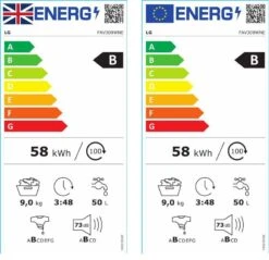 LG FAV309WNE 9kg Freestanding 1400rpm Washing Machine - White -Prime Kitchen lg fav309wne 9kg freestanding 1400rpm washing machine white8806091353252 EUP EN