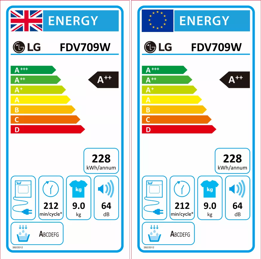 LG FDV709W 9kg Freestanding Heat Pump Tumble Dryer - White 5 LG FDV709W 9kg Freestanding Heat Pump Tumble Dryer - White - Image 3