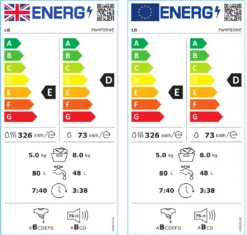 LG FWMT85WE_WH 8kg/5kg Freestanding Condenser Washer Dryer - White -Prime Kitchen lg fwmt85we wh 8kg 5kg freestanding condenser washer dryer white8806098765072 EUP EN