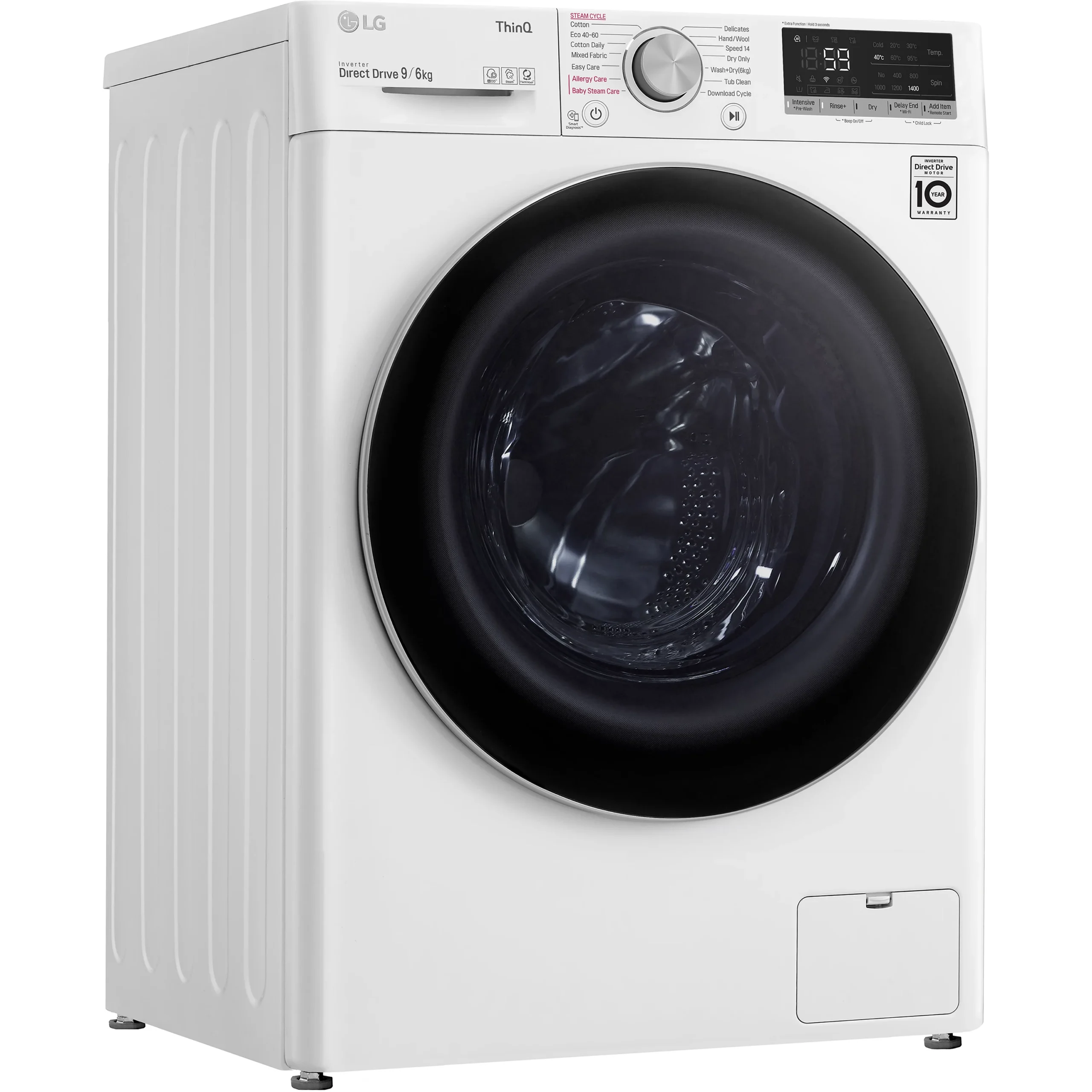 LG FWV696WSE 9kg/6kg Freestanding Condenser Washer Dryer - White 5 LG FWV696WSE 9kg/6kg Freestanding Condenser Washer Dryer - White - Image 3