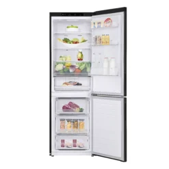 LG GBB61BLJEC_BK Freestanding Frost Free Fridge Freezer - Black