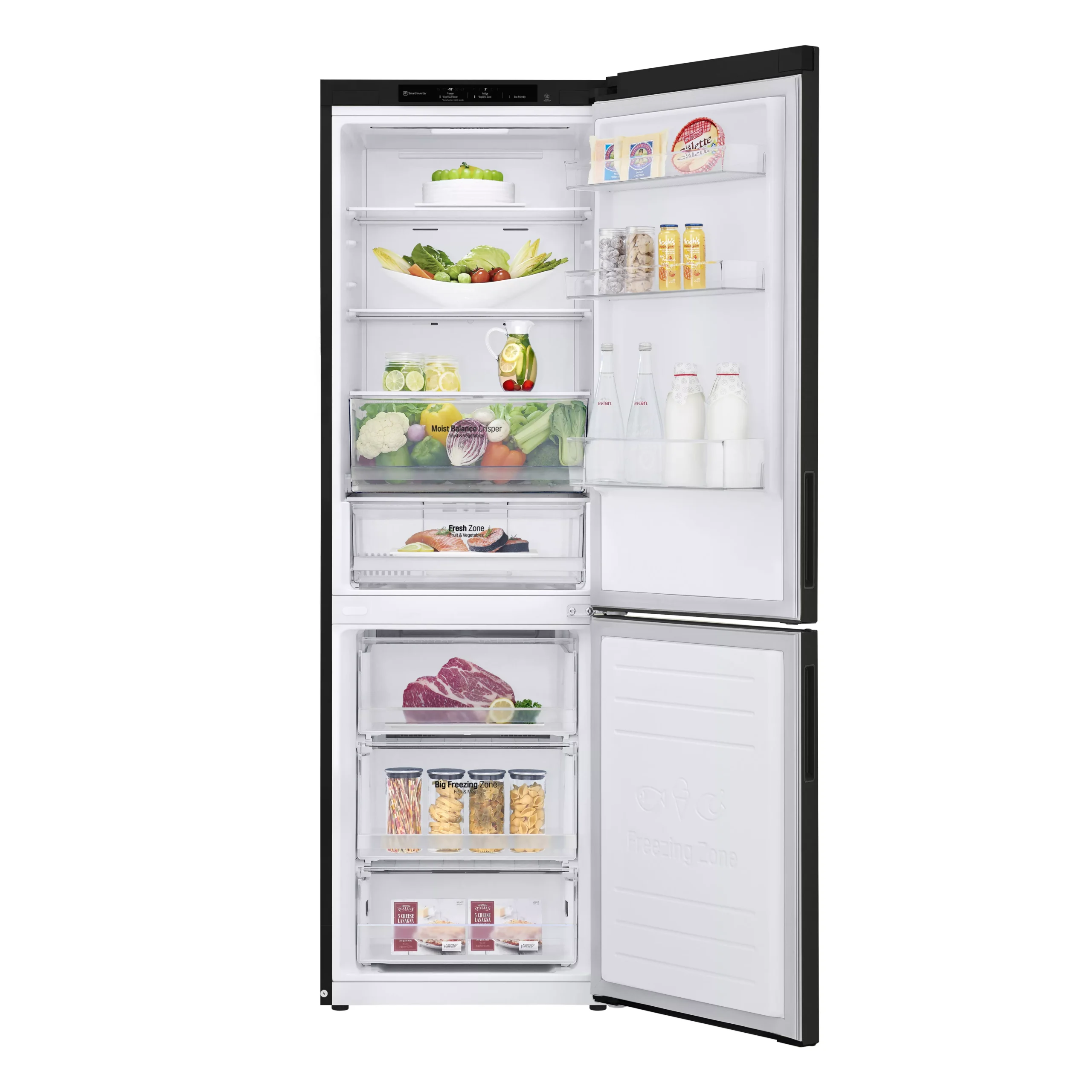 LG GBB61BLJEC_BK Freestanding Frost Free Fridge Freezer - Black 3 LG GBB61BLJEC_BK Freestanding Frost Free Fridge Freezer - Black