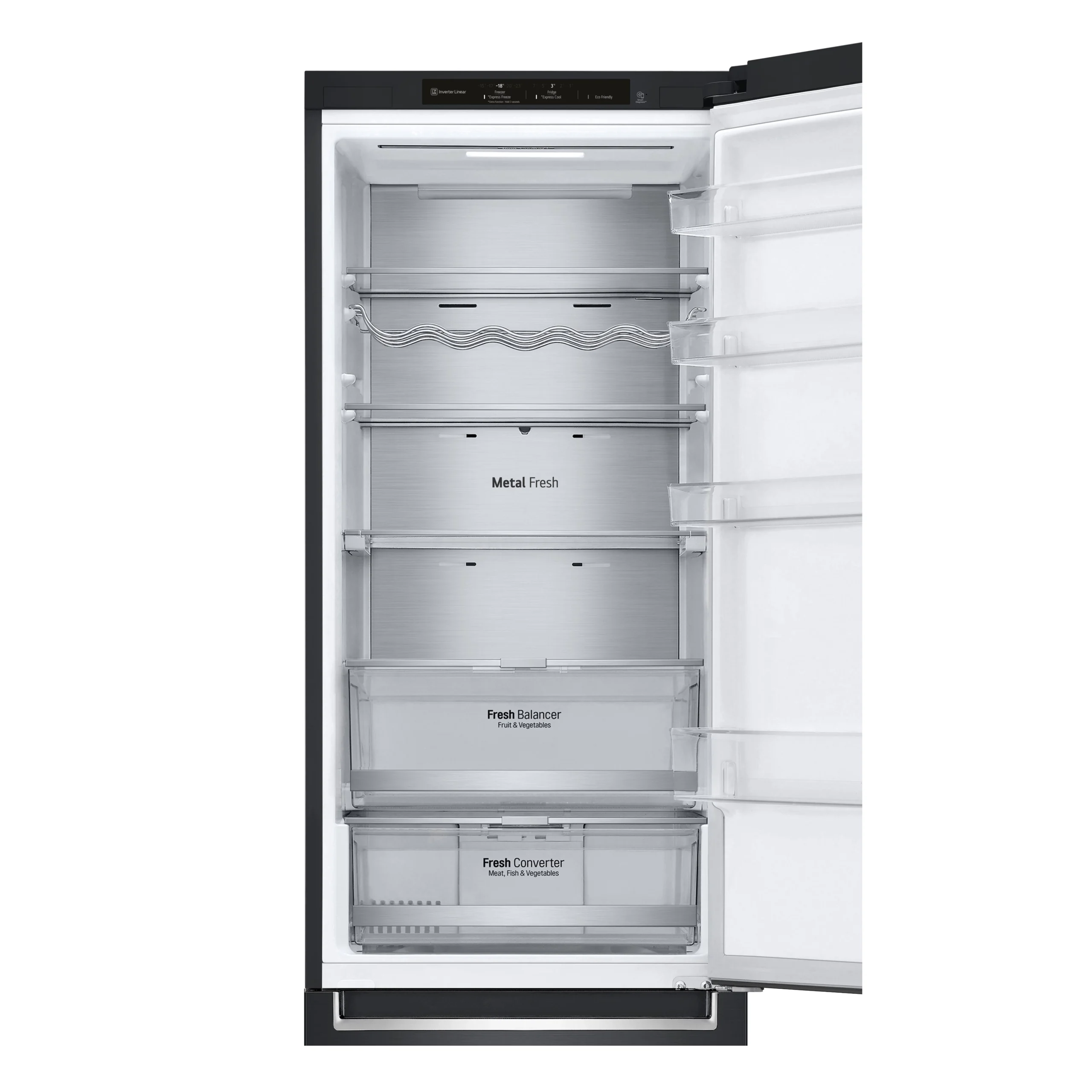 LG GBB72MCVBN_BK Freestanding Frost Free Fridge Freezer - Black 7 LG GBB72MCVBN_BK Freestanding Frost Free Fridge Freezer - Black - Image 5