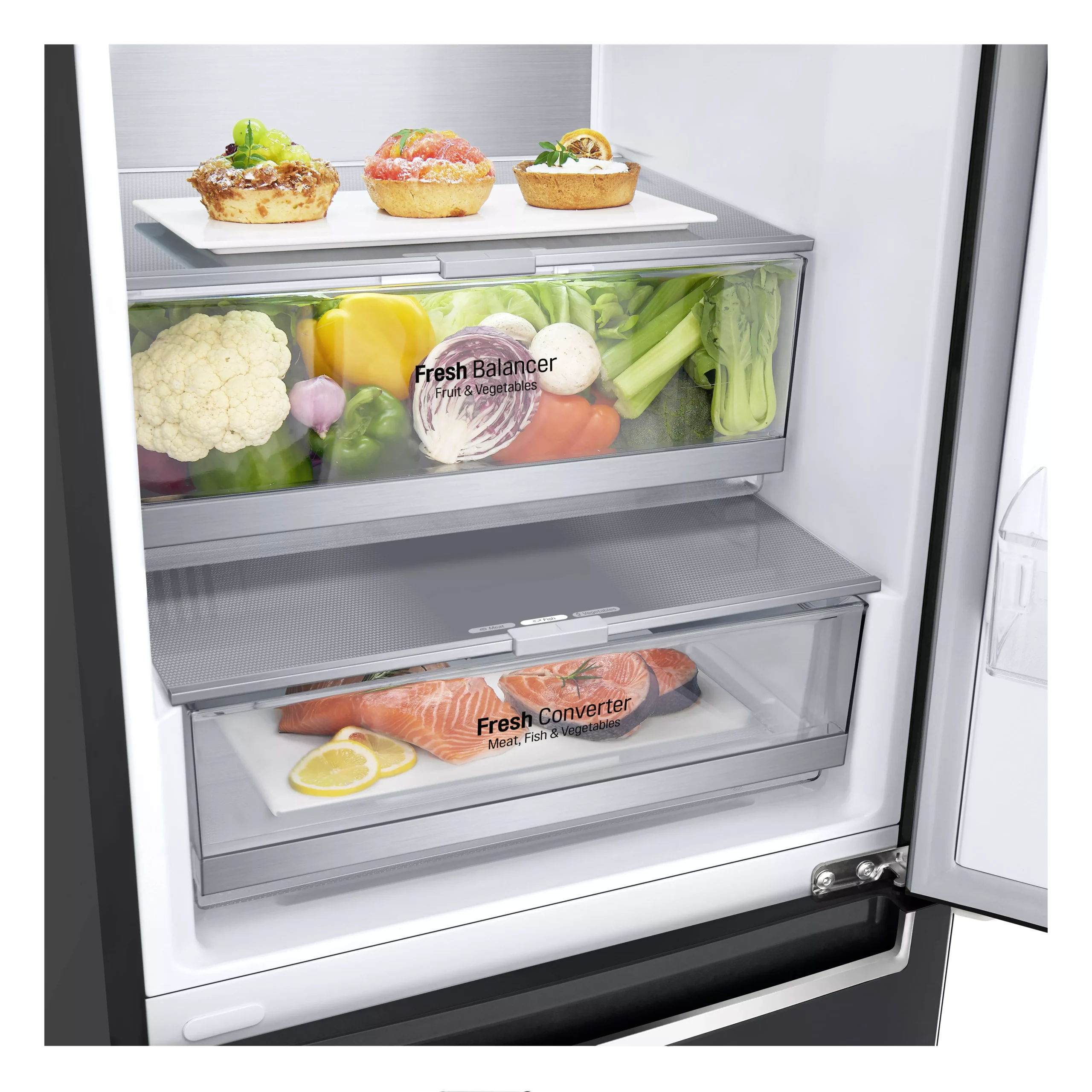 LG GBB72MCVBN_BK Freestanding Frost Free Fridge Freezer - Black 16 LG GBB72MCVBN_BK Freestanding Frost Free Fridge Freezer - Black - Image 14