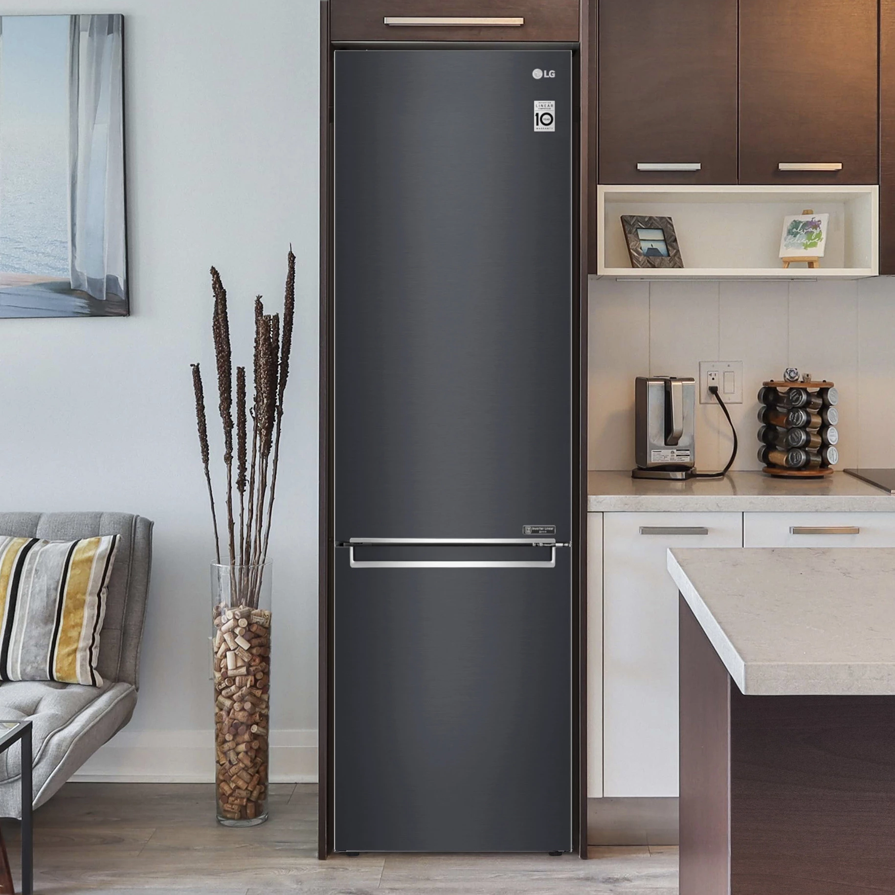 LG GBB72MCVBN_BK Freestanding Frost Free Fridge Freezer - Black 20 LG GBB72MCVBN_BK Freestanding Frost Free Fridge Freezer - Black - Image 18