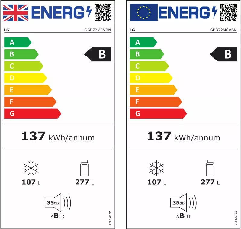 LG GBB72MCVBN_BK Freestanding Frost Free Fridge Freezer - Black 4 LG GBB72MCVBN_BK Freestanding Frost Free Fridge Freezer - Black - Image 2