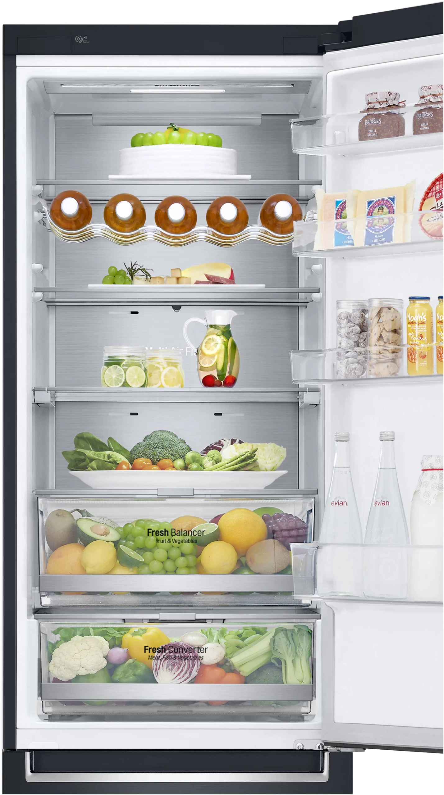 LG GBB92MCABP_BK Freestanding Frost Free Fridge Freezer - Black 7 LG GBB92MCABP_BK Freestanding Frost Free Fridge Freezer - Black - Image 5