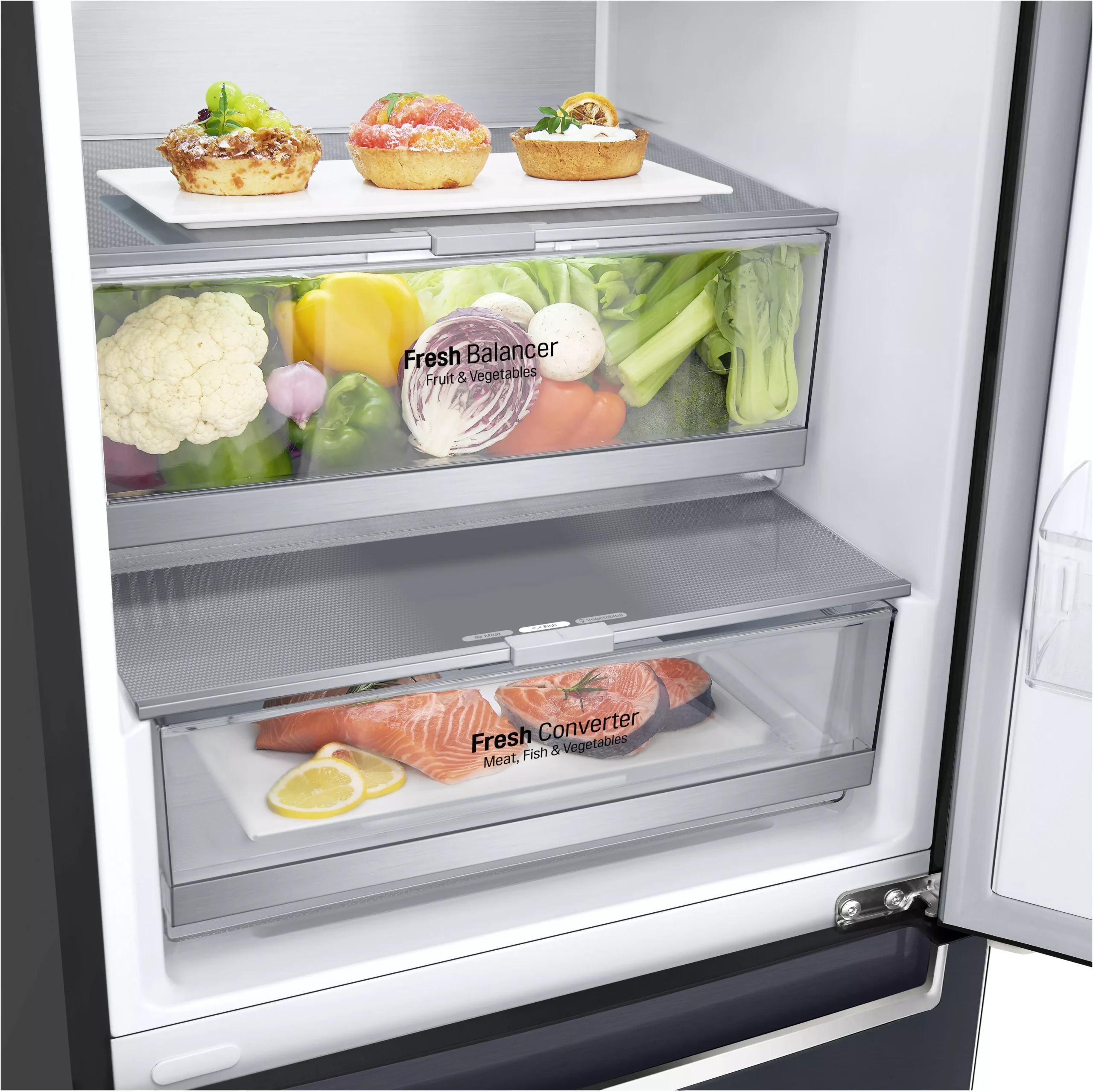 LG GBB92MCABP_BK Freestanding Frost Free Fridge Freezer - Black 11 LG GBB92MCABP_BK Freestanding Frost Free Fridge Freezer - Black - Image 9