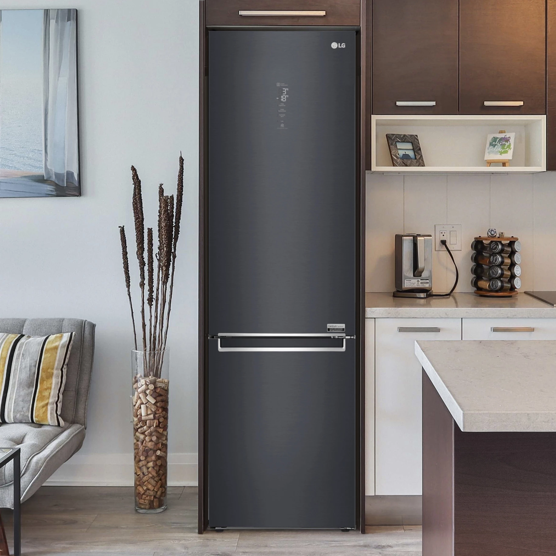 LG GBB92MCABP_BK Freestanding Frost Free Fridge Freezer - Black 15 LG GBB92MCABP_BK Freestanding Frost Free Fridge Freezer - Black - Image 13