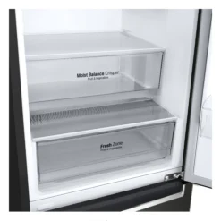 LG GBF61BLHEN_BK 60:40 Freestanding Frost Free Fridge Freezer - Black -Prime Kitchen lg gbf61blhen bk 60 40 freestanding frost free fridge freezer black8806091812803 12c bq 1