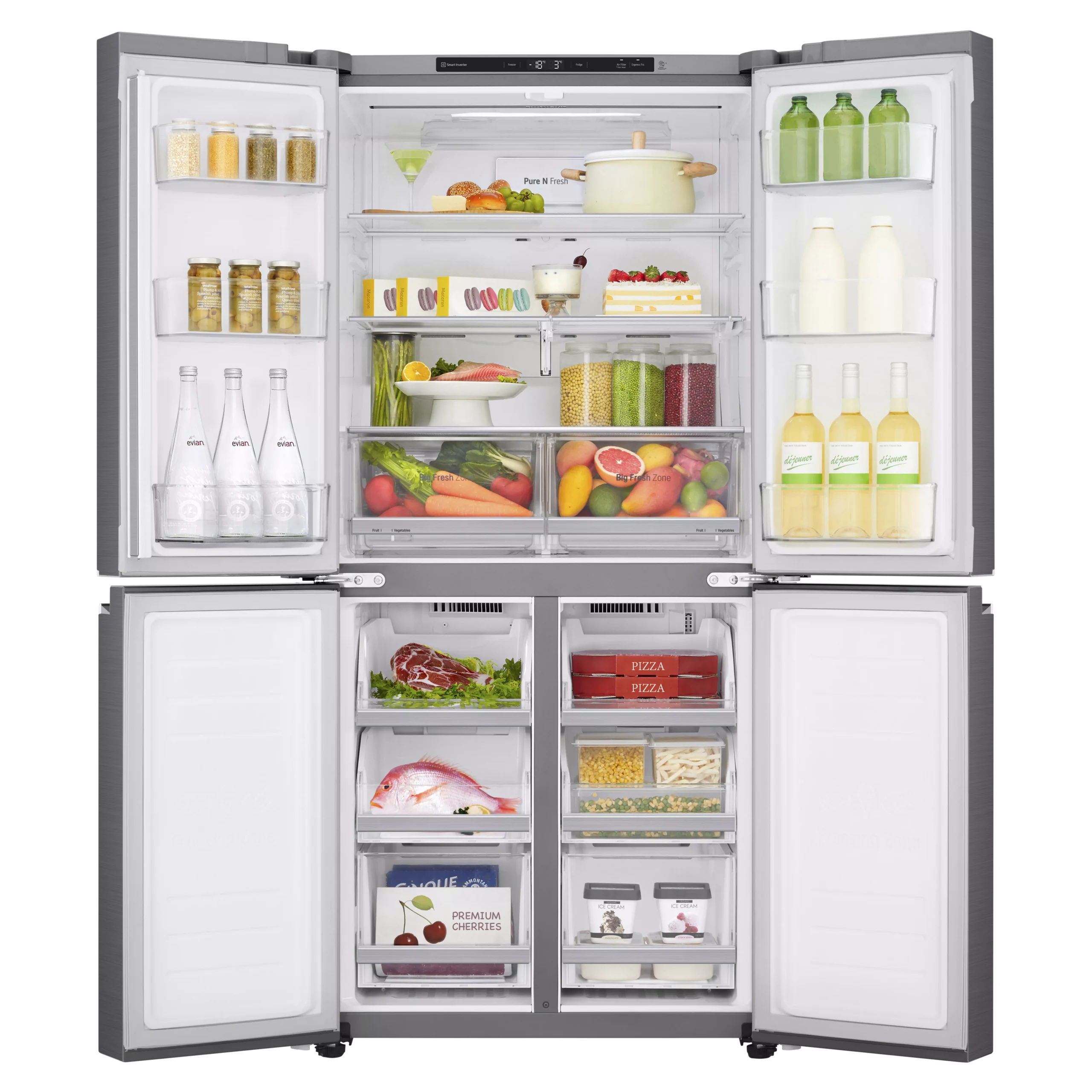 LG GMB844PZFG_SI American Style Freestanding Frost Free Fridge Freezer - Silver Effect 5 LG GMB844PZFG_SI American Style Freestanding Frost Free Fridge Freezer - Silver Effect - Image 3