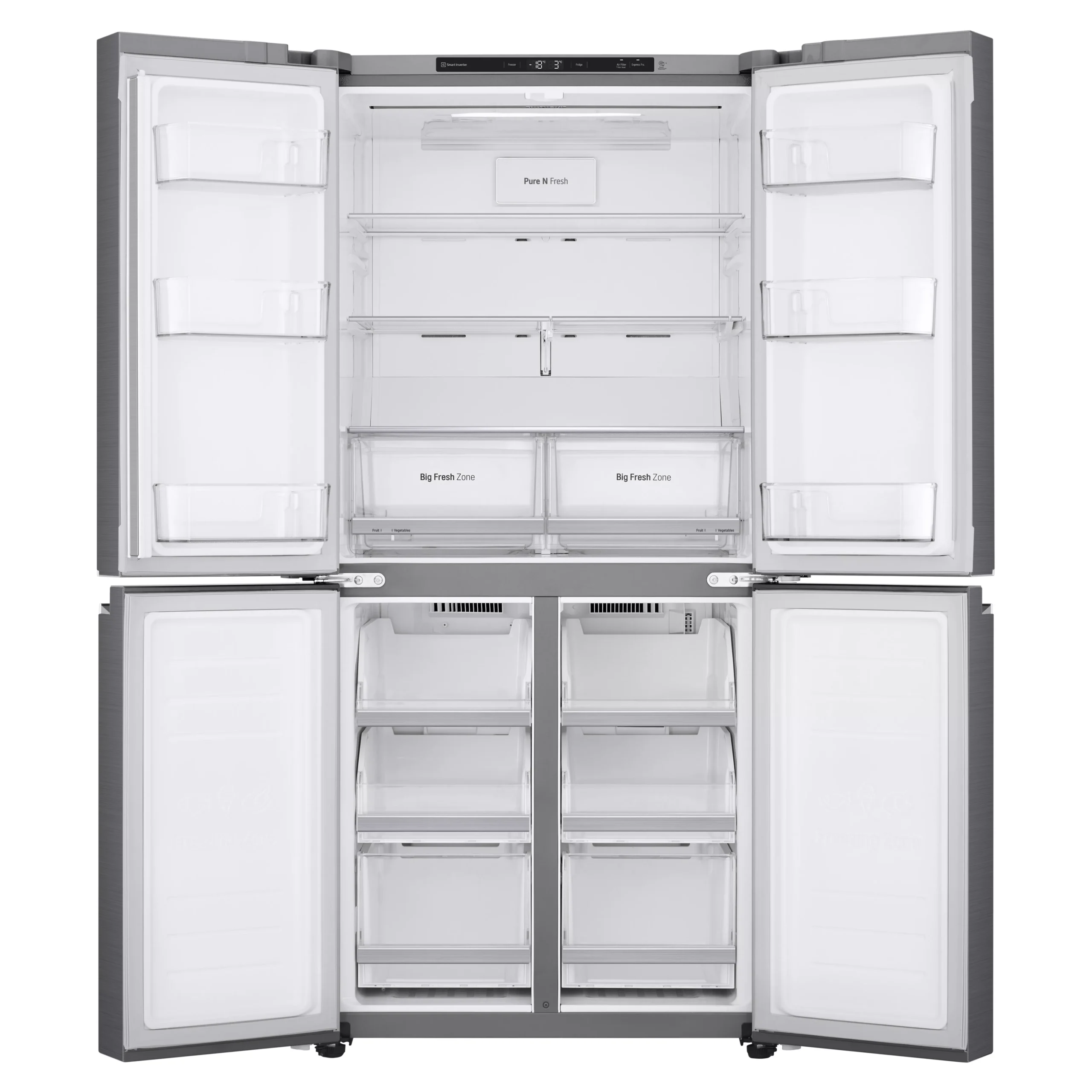 LG GMB844PZFG_SI American Style Freestanding Frost Free Fridge Freezer - Silver Effect 6 LG GMB844PZFG_SI American Style Freestanding Frost Free Fridge Freezer - Silver Effect - Image 4