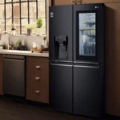 LG GMX945MC9F_BK American Style Freestanding Frost Free Fridge Freezer - Black -Prime Kitchen lg gmx945mc9f bk american style freestanding frost free fridge freezer black8806091046574 15i bq