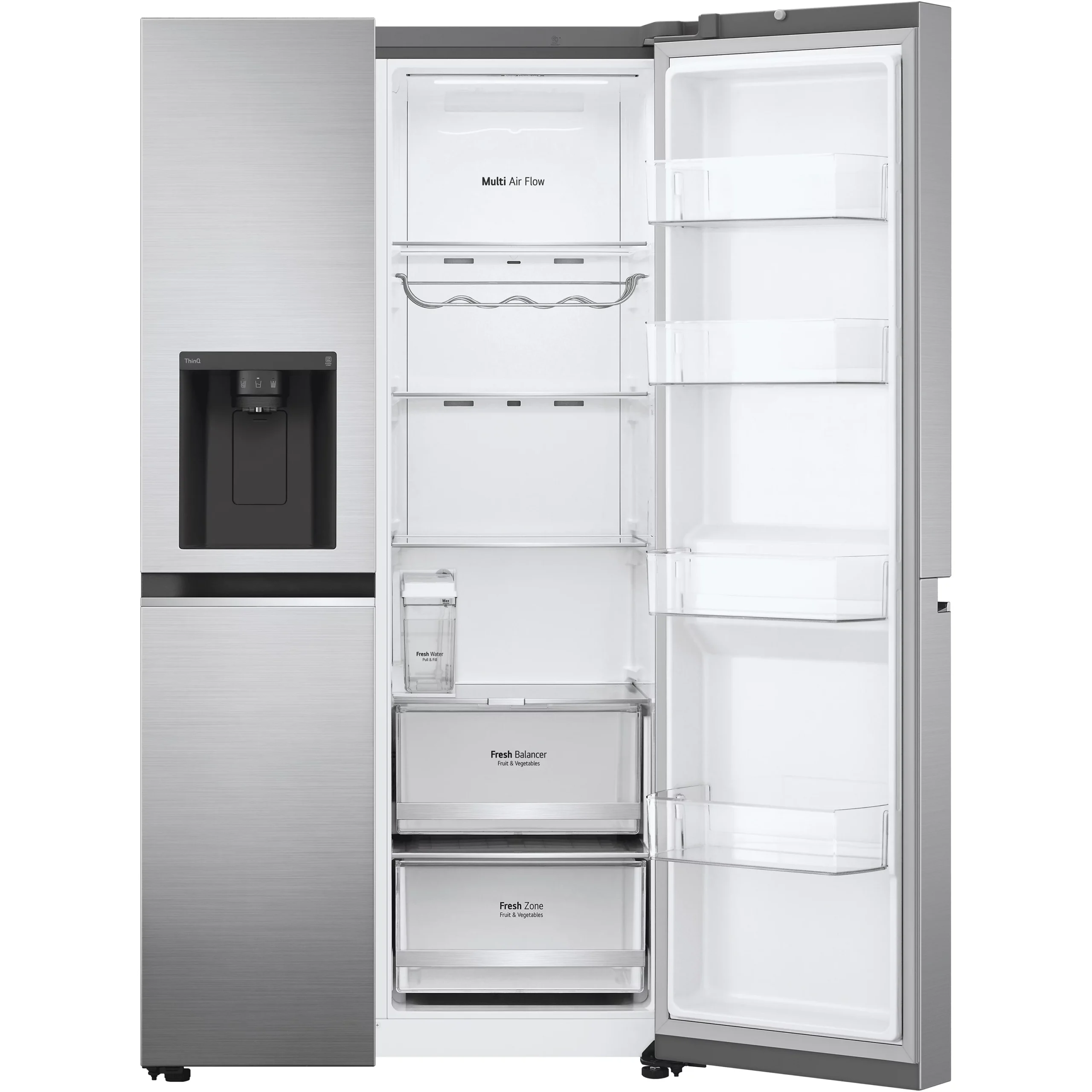 LG GSLA81PZLF American Style Freestanding Frost Free Fridge Freezer - Stainless Steel Effect 7 LG GSLA81PZLF American Style Freestanding Frost Free Fridge Freezer - Stainless Steel Effect - Image 5