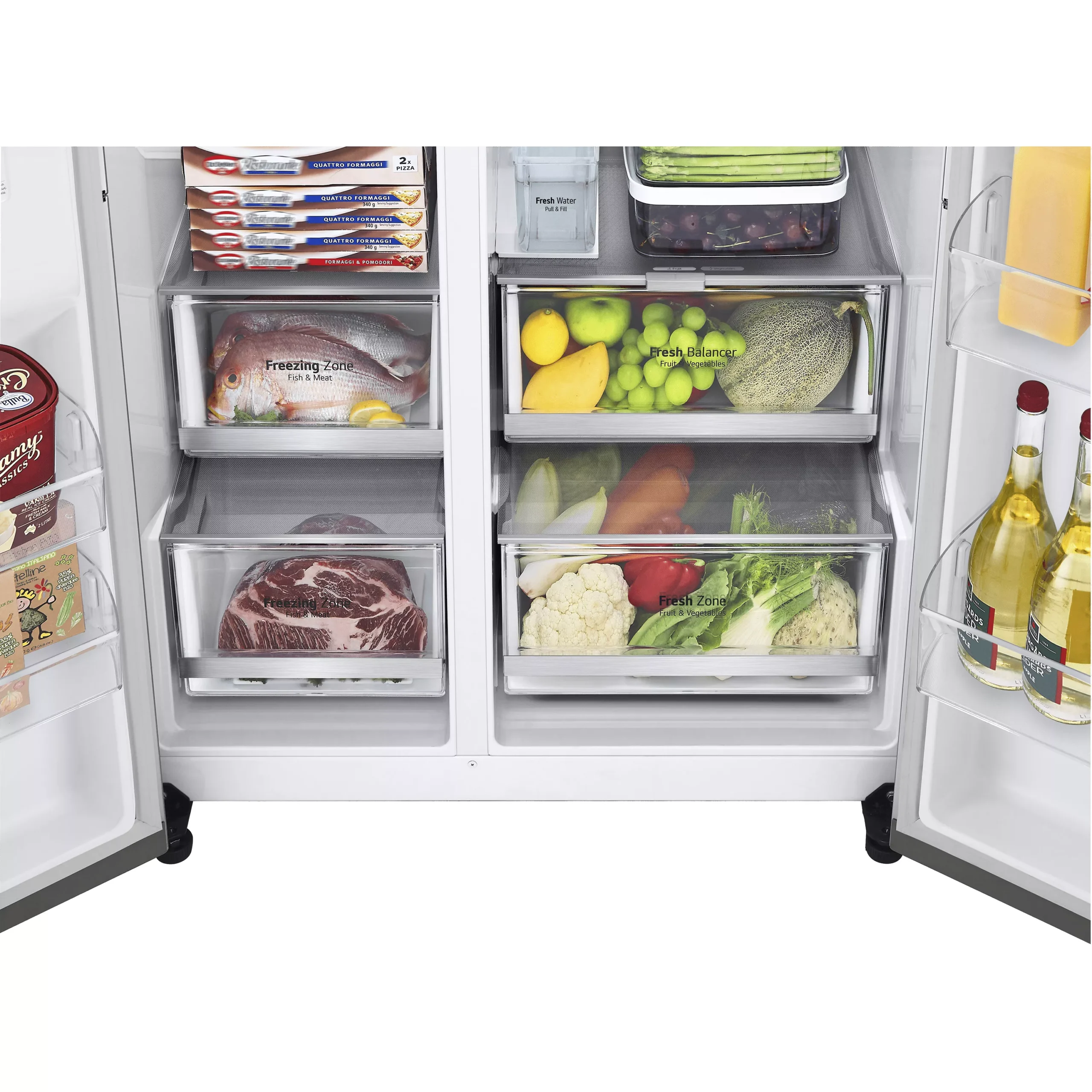LG GSLA81PZLF American Style Freestanding Frost Free Fridge Freezer - Stainless Steel Effect 10 LG GSLA81PZLF American Style Freestanding Frost Free Fridge Freezer - Stainless Steel Effect - Image 8