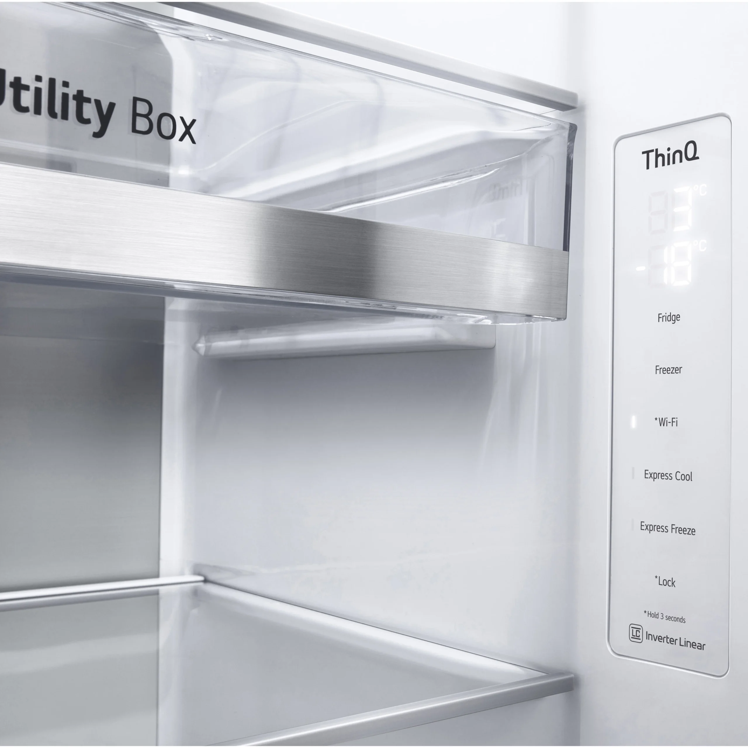 LG GSQV90PZAE_SI American Style Freestanding Frost Free Fridge Freezer - Silver Effect 11 LG GSQV90PZAE_SI American Style Freestanding Frost Free Fridge Freezer - Silver Effect - Image 9